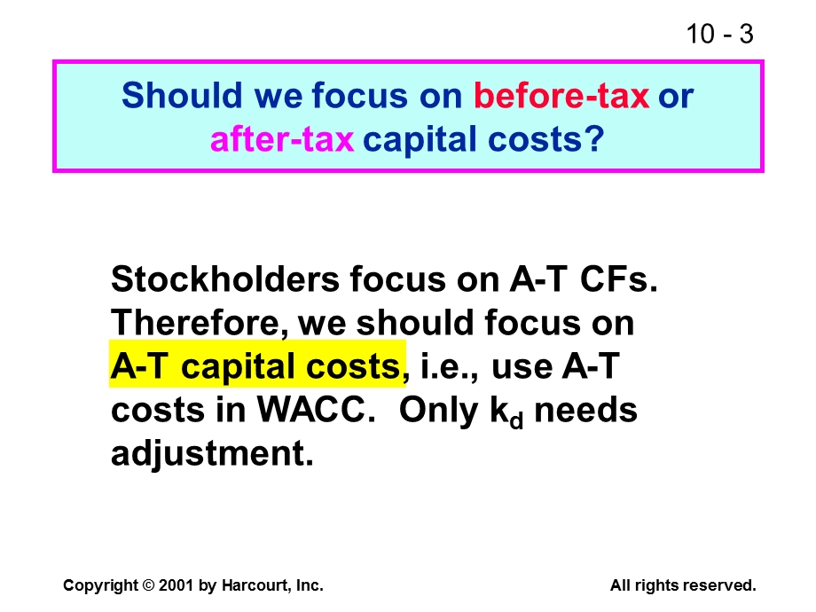 Fundamentals of Financial ManagementCHAPTER 10 The Cost of Capital.ppt_第3页