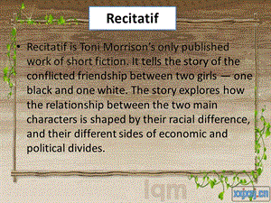 recitatif.ppt