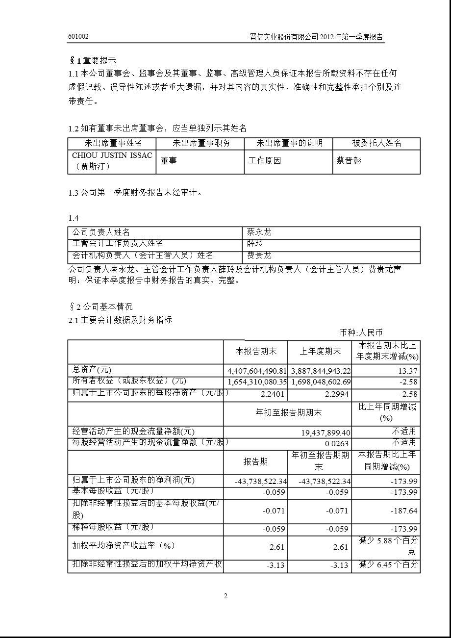 601002 晋亿实业第一季度季报.ppt_第3页