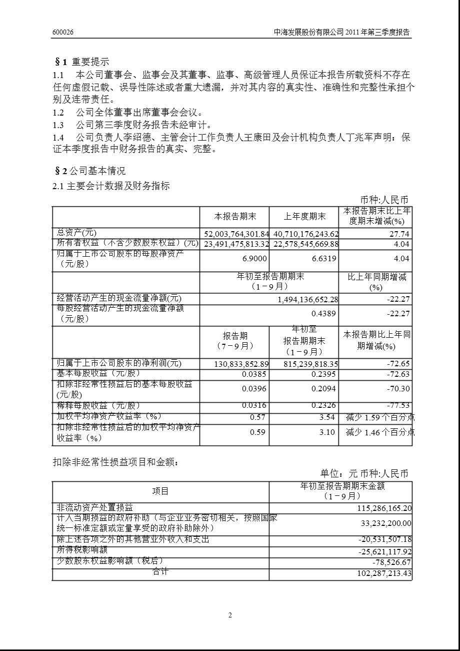 600026中海发展第三季度季报.ppt_第3页