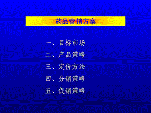 药品销售计划[最新].ppt