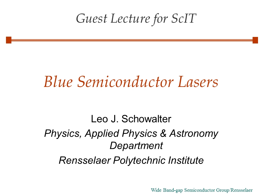 Blue Semiconductor Lasers[蓝色半导体激光器](PPT43).ppt_第1页