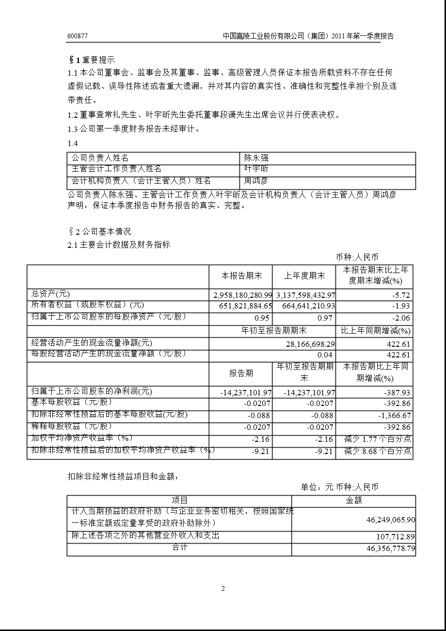 600877中国嘉陵第一季度季报.ppt_第3页