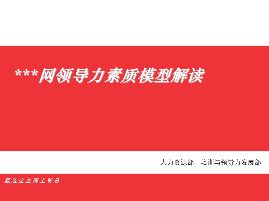 某香港上市互联网公司企业领导力素质模型.ppt_第1页