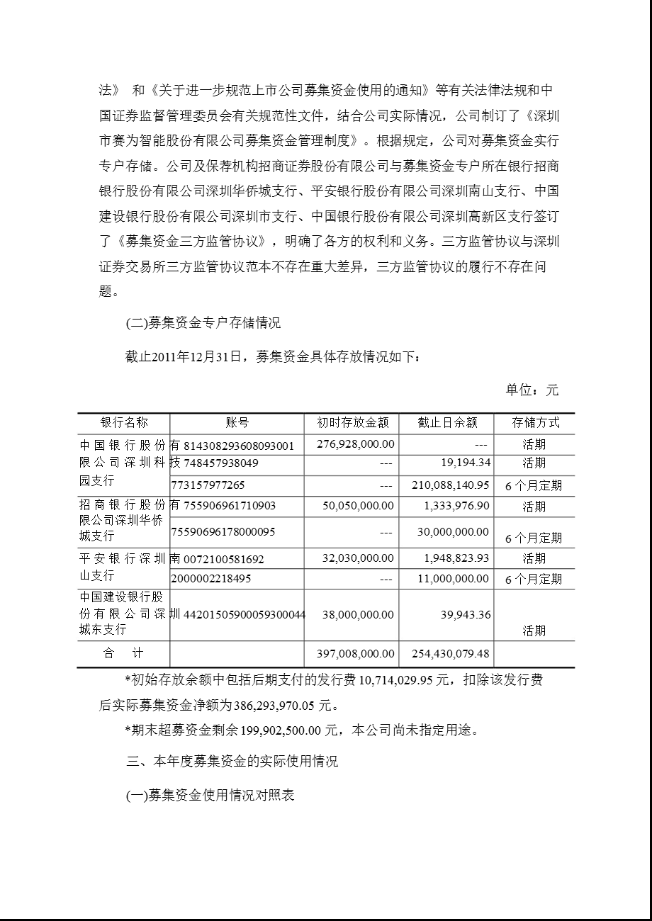 赛为智能：募集资金存放与实际使用情况的专项报告.ppt_第2页