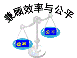 兼顾效率与公平.ppt.ppt