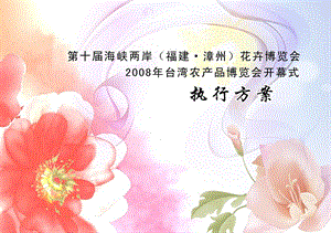 【广告策划PPT】花博会开幕式策划方案.ppt