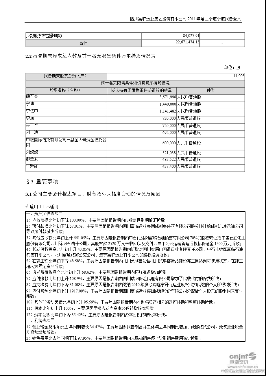 富临运业：第三季度报告全文.ppt_第2页