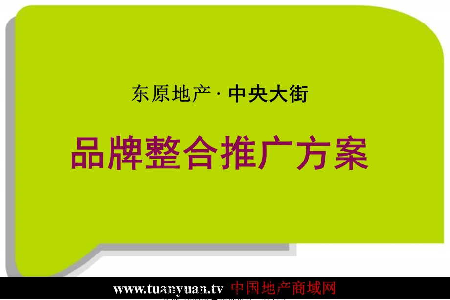 商业地产营销策划 东原地产重庆中央大街品牌整合推广方案.ppt_第2页