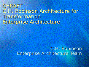 微软 IT规划Enterprise Architecture.ppt