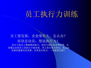 员工执行力训练(PPT 28页).ppt