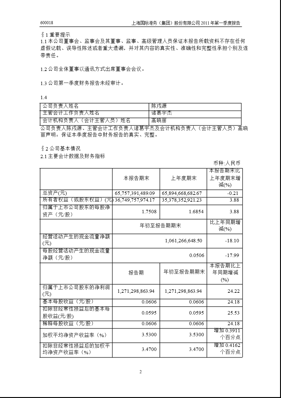 600018上港集团第一季度季报.ppt_第3页