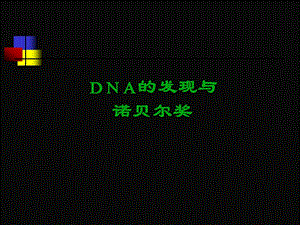 DNA的发现与诺贝尔奖.ppt.ppt