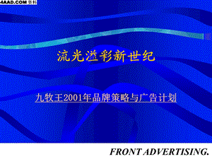 九牧王品牌策略与广告计划书2001.ppt