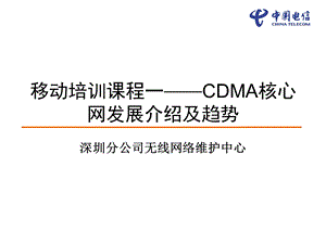 移动核心网络技术随工培训1.ppt