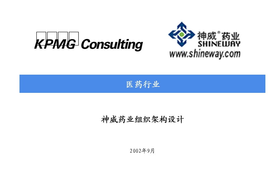 毕博神威药业组织架构设计.ppt_第1页