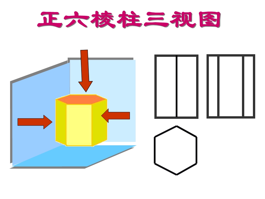 制图正六棱柱三视图.ppt_第1页