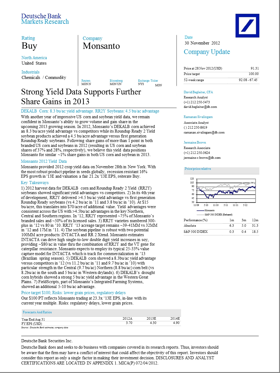 MONSANTO(MON.N)：STRONGYIELDDATASUPPORTSFURTHERSHAREGAINSIN1202.ppt_第1页