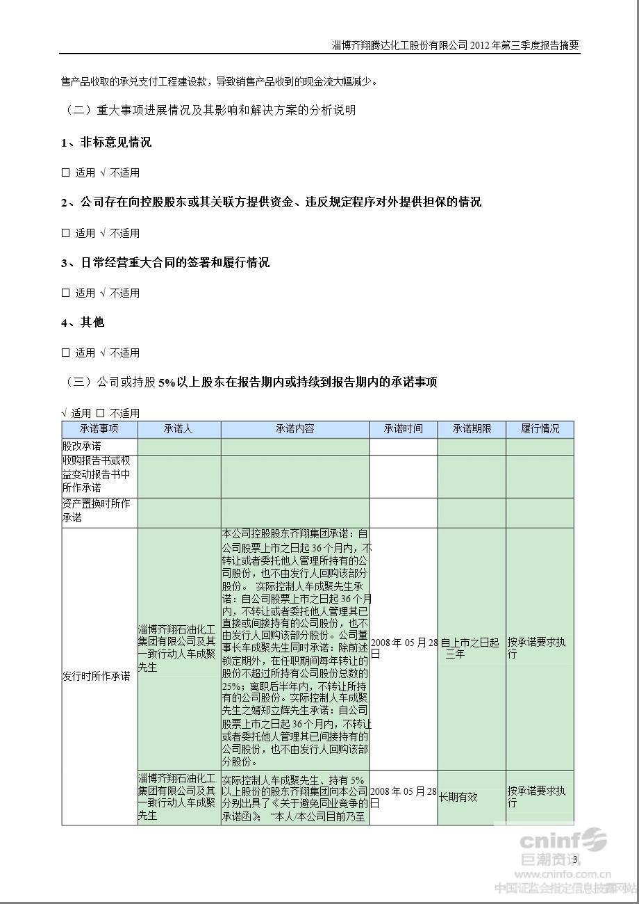 齐翔腾达：第三季度报告正文.ppt_第3页