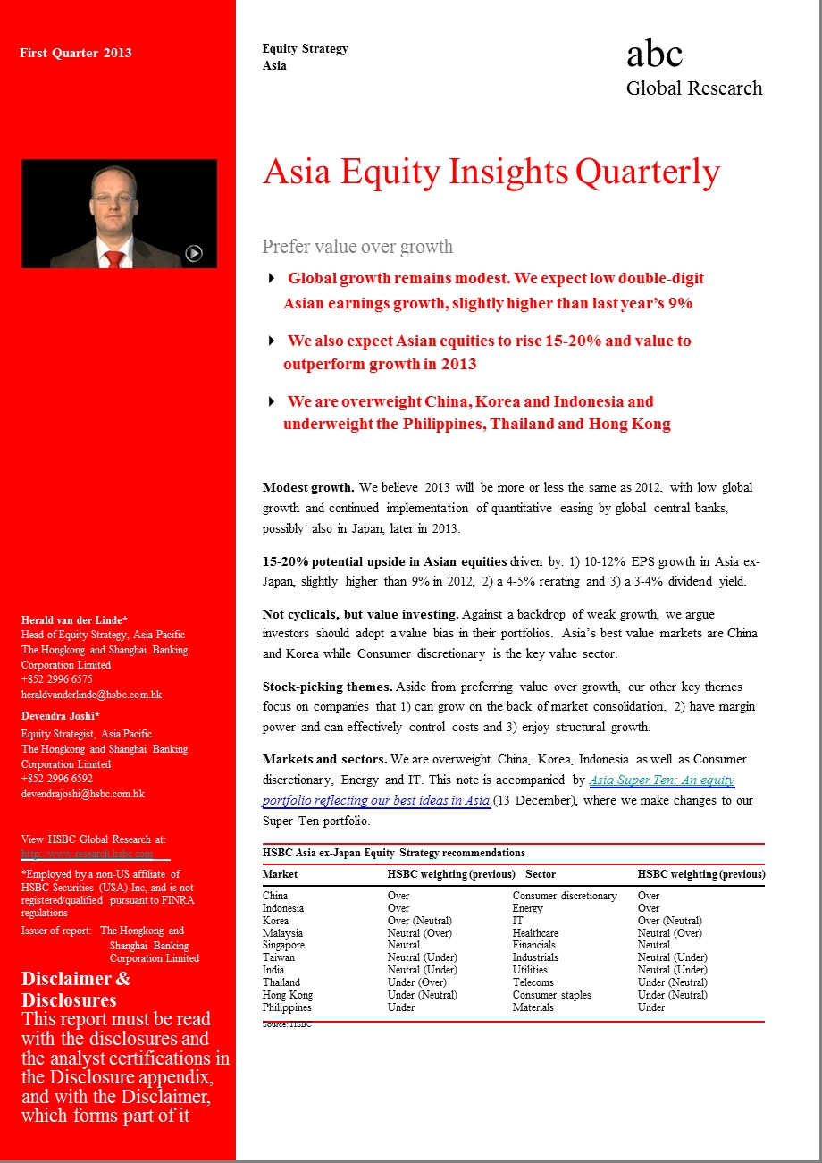 ASIAEQUITYINSIGHTSQUARTERLY：PREFERVALUEOVERGROWTH1213.ppt_第1页