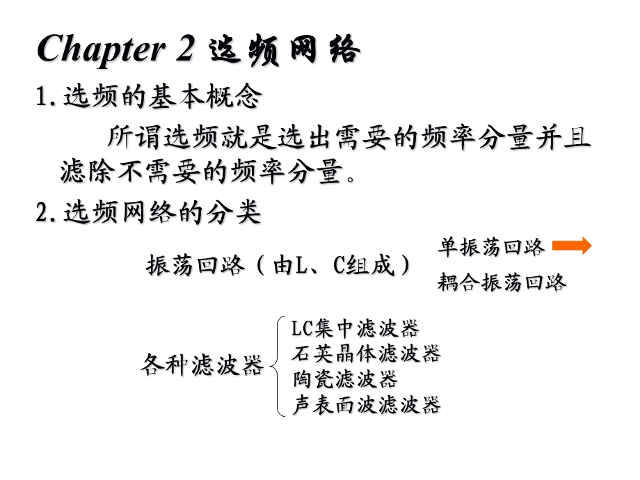 选频网络电子类专业高频电子线路第二章教学PPT.ppt_第1页