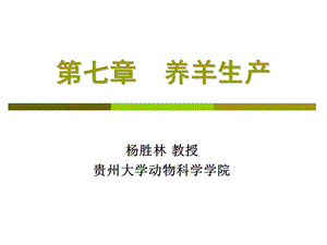 第七章养羊生产.ppt