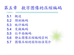 数字图像压缩编码教学课件PPT.ppt