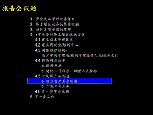 某银行管理咨询方案建立客户差别服务.ppt