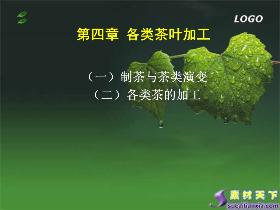 各类茶叶的加工.ppt_第1页