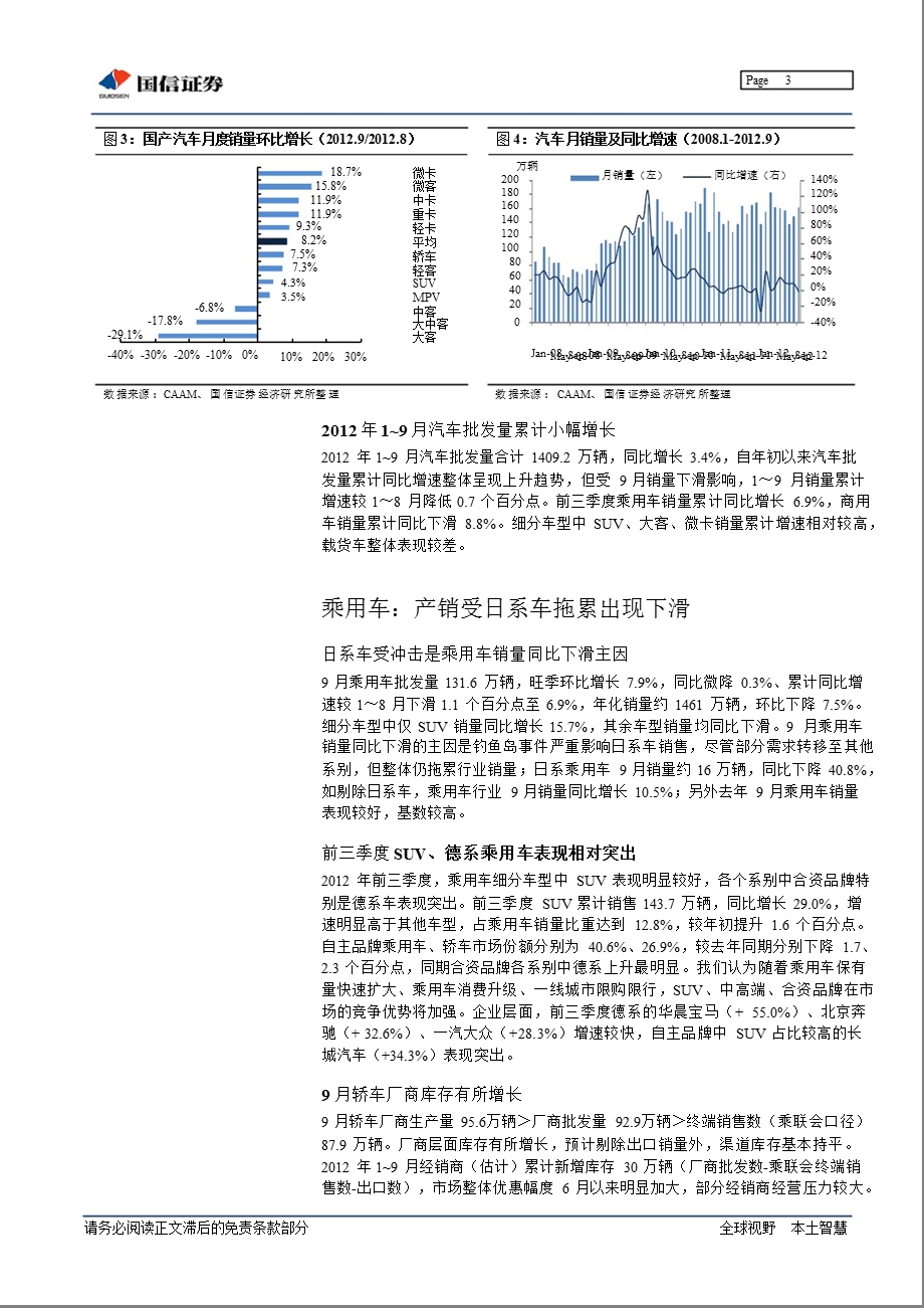 汽车行业10月月报：日系车受冲击、商用车仍低迷1019.ppt_第3页