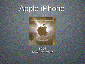 Apple iPhone 苹果 iphone幻灯片.ppt