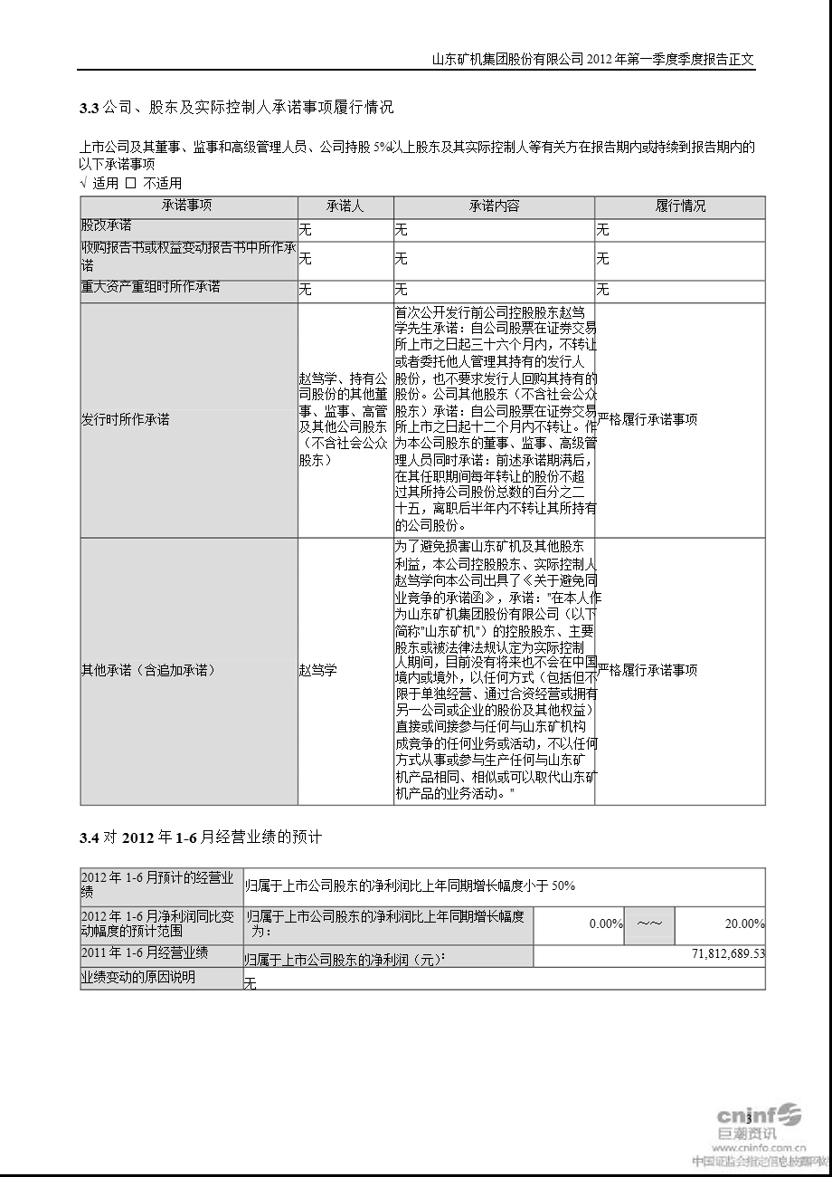 山东矿机：第一季度报告正文.ppt_第3页