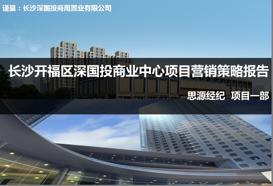 长沙开福区深国投商业中心项目营销策略报告（146页） .ppt_第1页