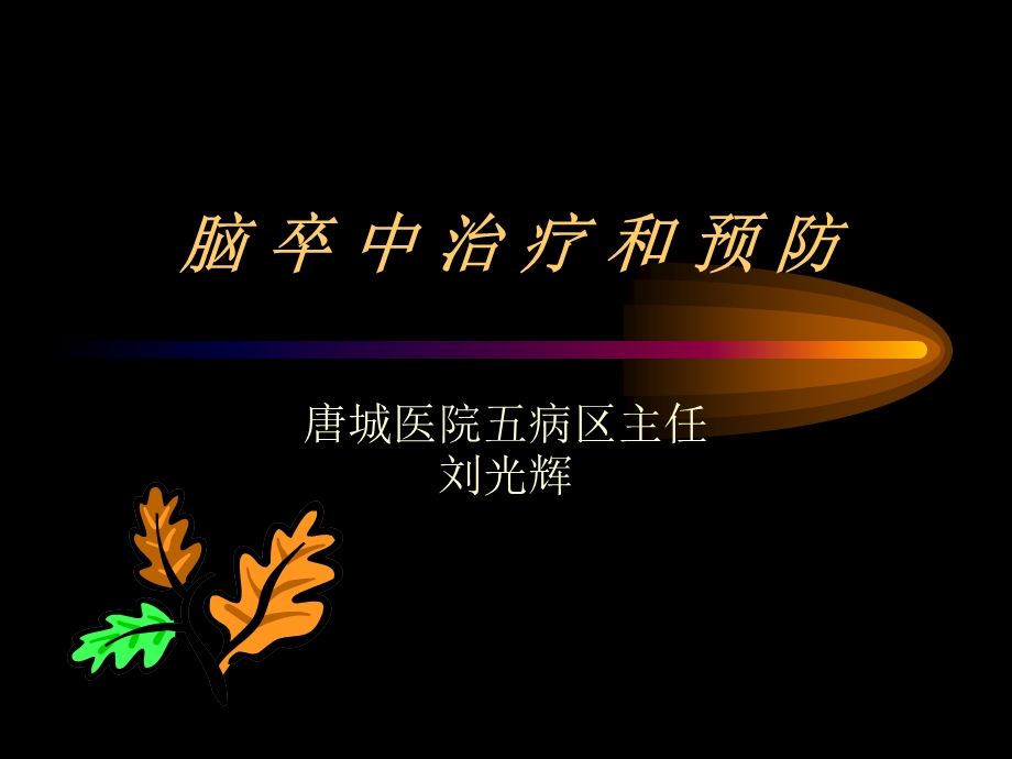 脑卒中治疗和预防.ppt.ppt_第1页