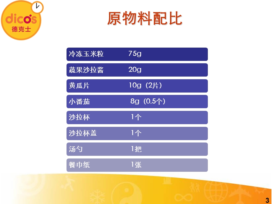 德克士玉米沙拉(蔬果酱)产品操作手册.ppt_第3页