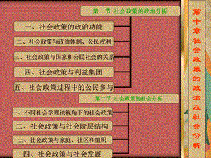 《社会政策概论》第十章 社会政策的政治及社会分析(12P).ppt