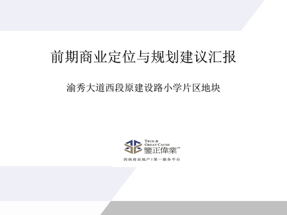 重庆渝秀大道西段商业项目前期定位与规划建议（63页） .ppt_第2页