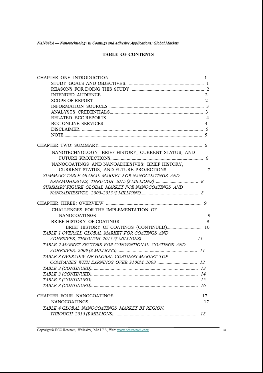 纳米技术应用于涂料、胶粘剂的全球市场分析报告.ppt_第3页