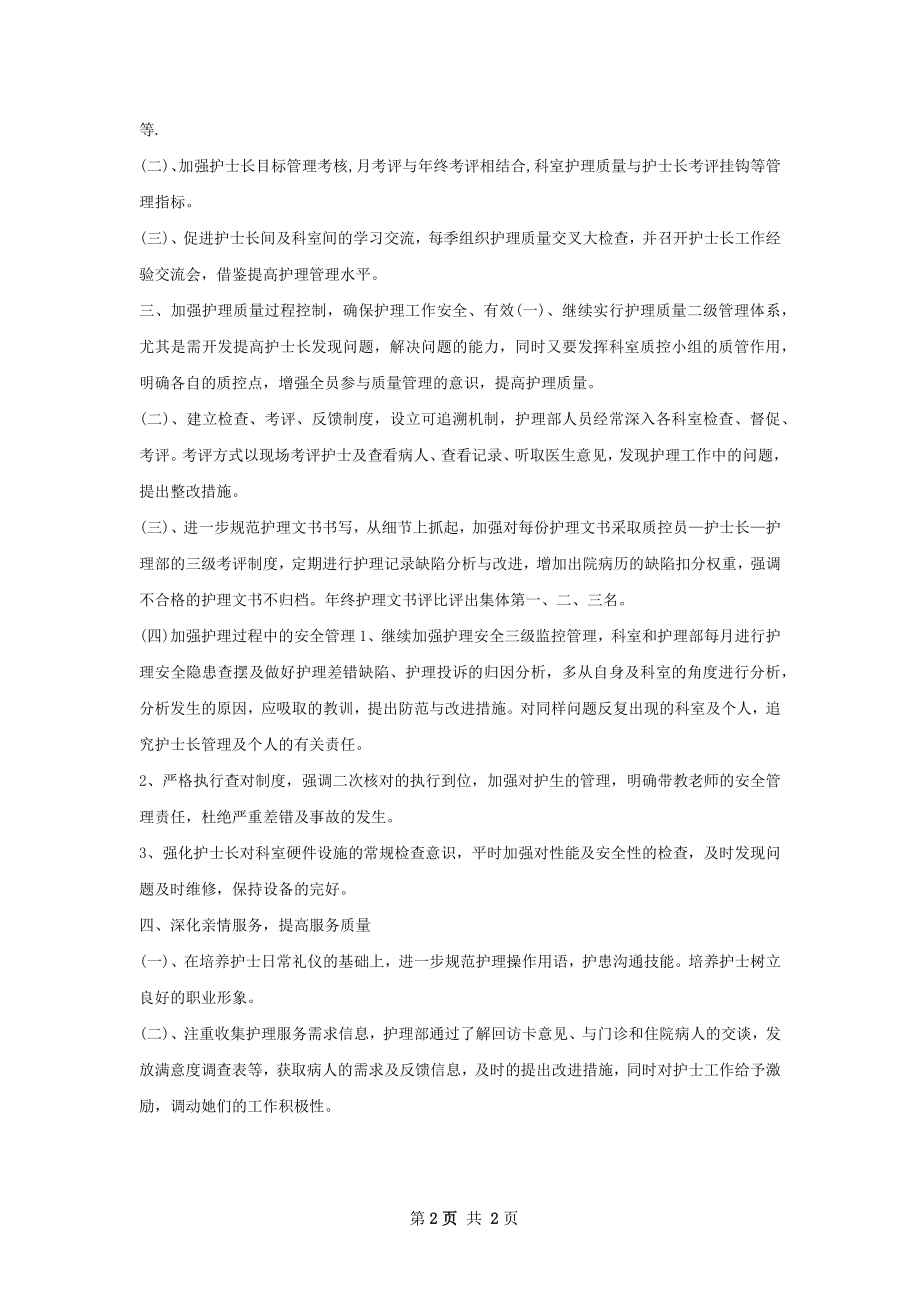 护士个人工作计划书范文.docx_第2页