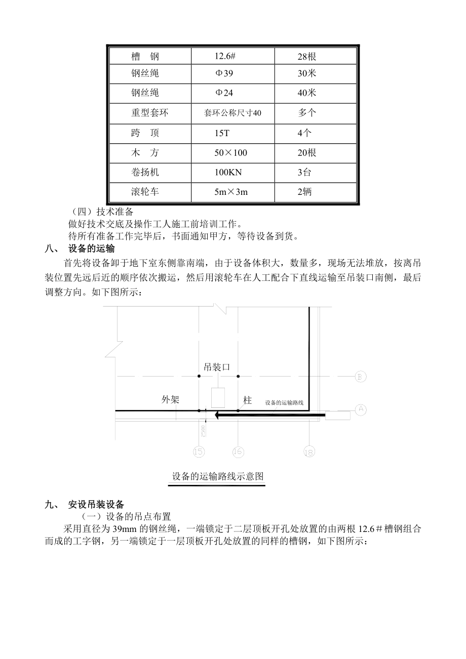 冷水机组设备吊装方案.doc_第3页