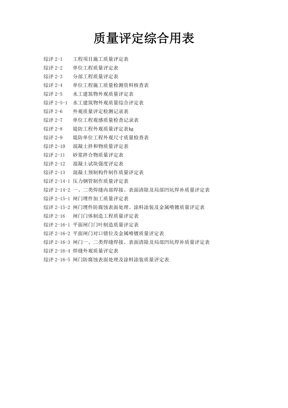 堤防单位工程外部尺寸质量检测表和堤防工程外观质量评定表.doc_第1页