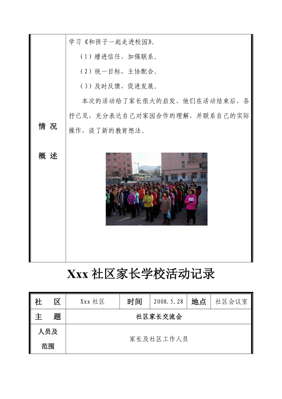 xxx社区家长学校活动记录.doc_第2页