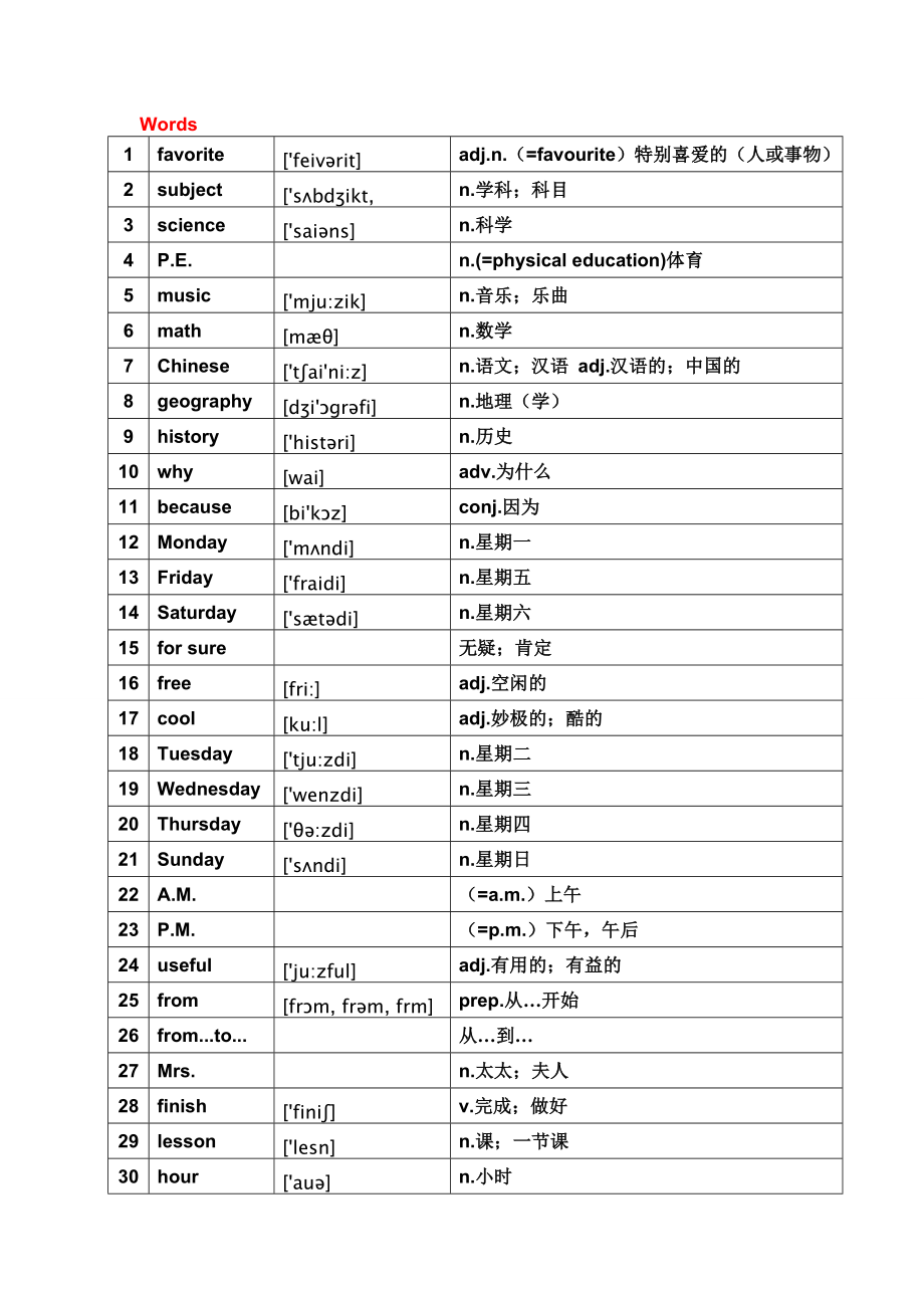 人教版七级英语上课本课件Unit9Myfavoritesubjectisscience.doc_第3页