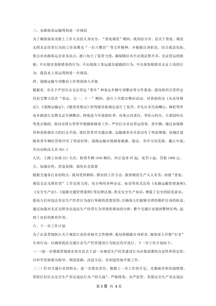 查处取缔无证无照经营行为总结.docx_第3页