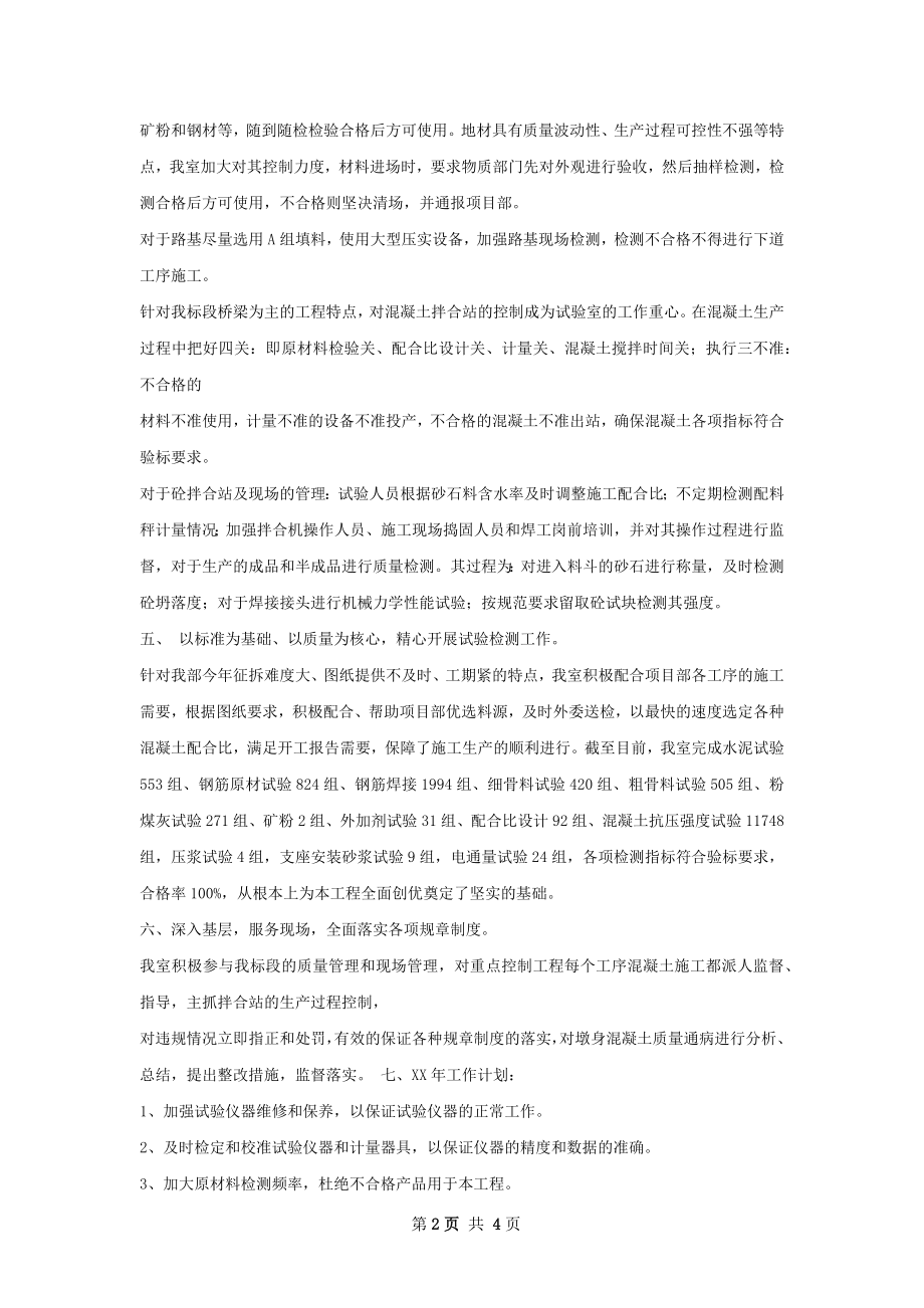 试验室工作总结模板如何写.docx_第2页