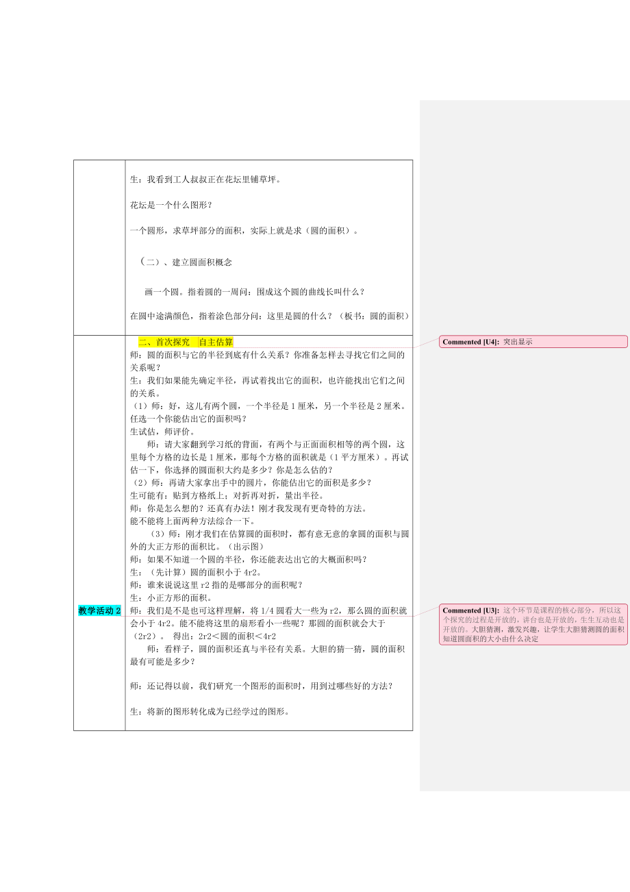 《圆的面积》教学设计方案.doc_第2页