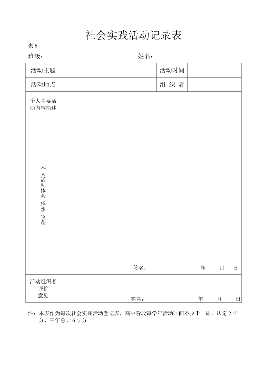 社会实践活动记录表.doc_第1页