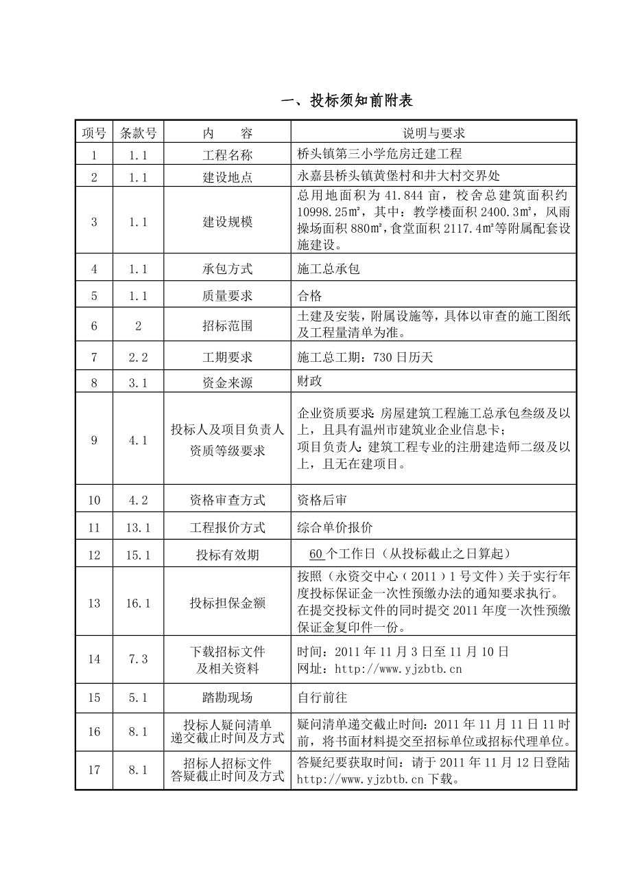 永嘉县桥头镇第三小学招标文件.doc_第3页