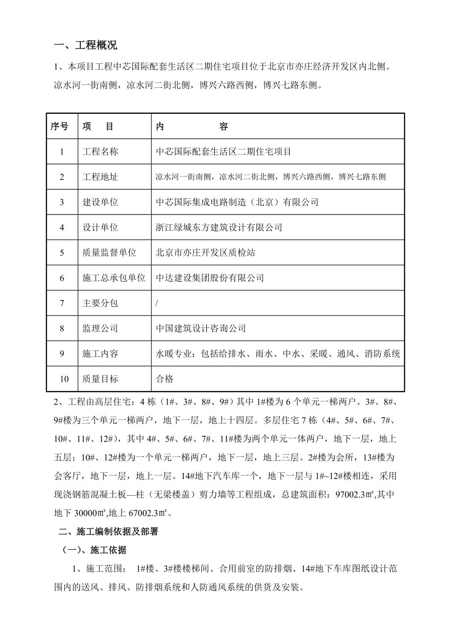 国际配套生活区住宅项目通风施工方案.doc_第2页