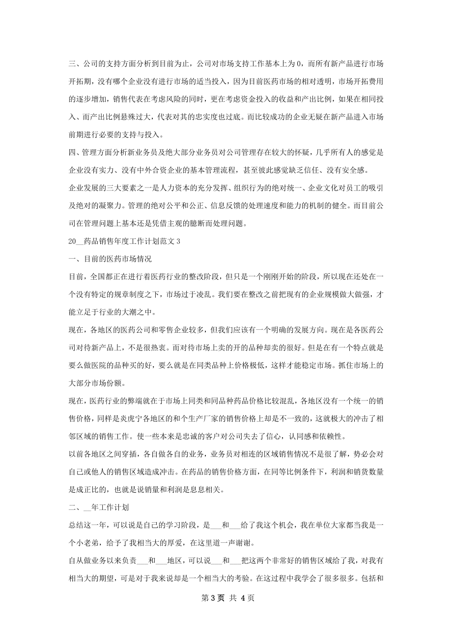 药品销售年度工作计划.docx_第3页